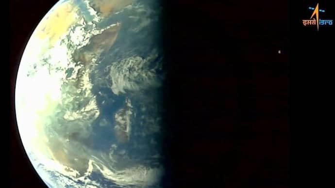 Aditya L1 Shares Space Selfie and Stunning Earth-Moon Image
